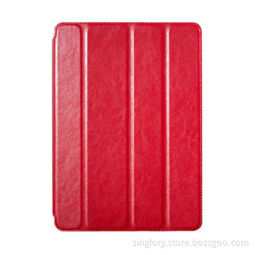 2013 Quality Leather Case for iPad Air, with Hard Back Shell and Automatic Sleep Function
